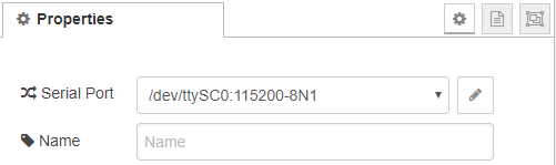 Serial Port in Node RED